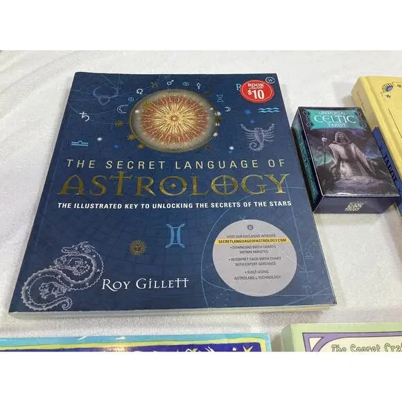 Book Bundle Tarot Astrology Dream Power Palmistry Herbalism W/ Tarot Deck Poster - Picture 6 of 16